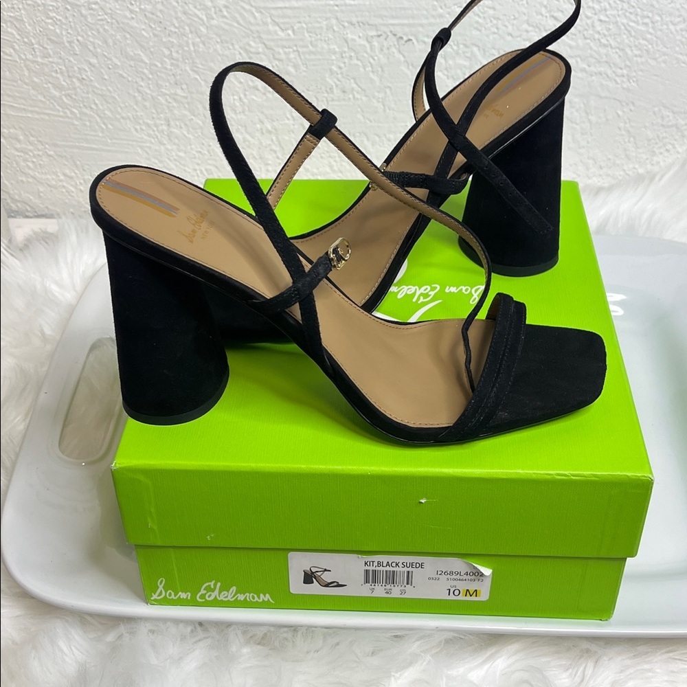 Sam Edelman Black Strappy Heels - Picture 7 of 9